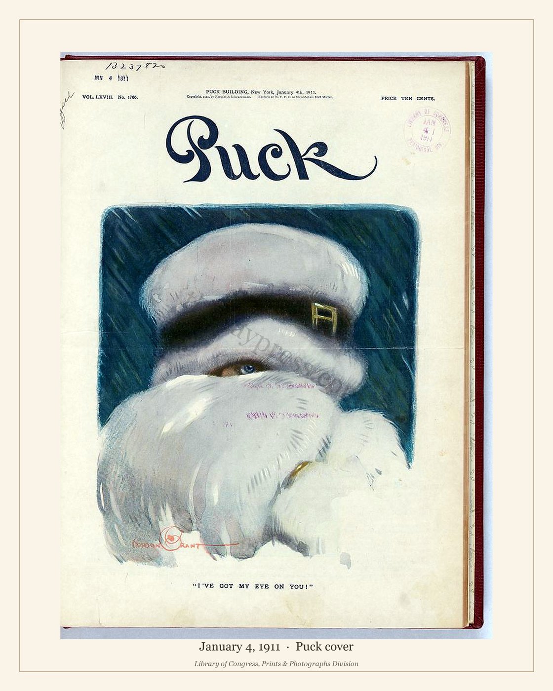 Puck cover — January 4, 1911 — watermarked preview