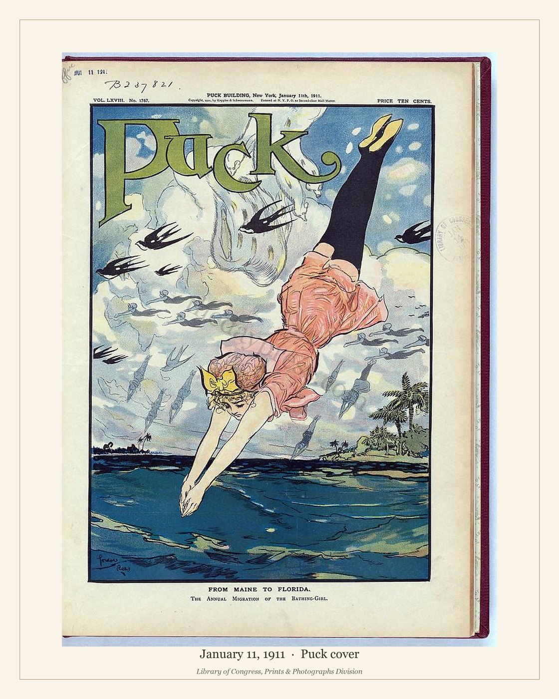 Puck cover — January 11, 1911 — watermarked preview