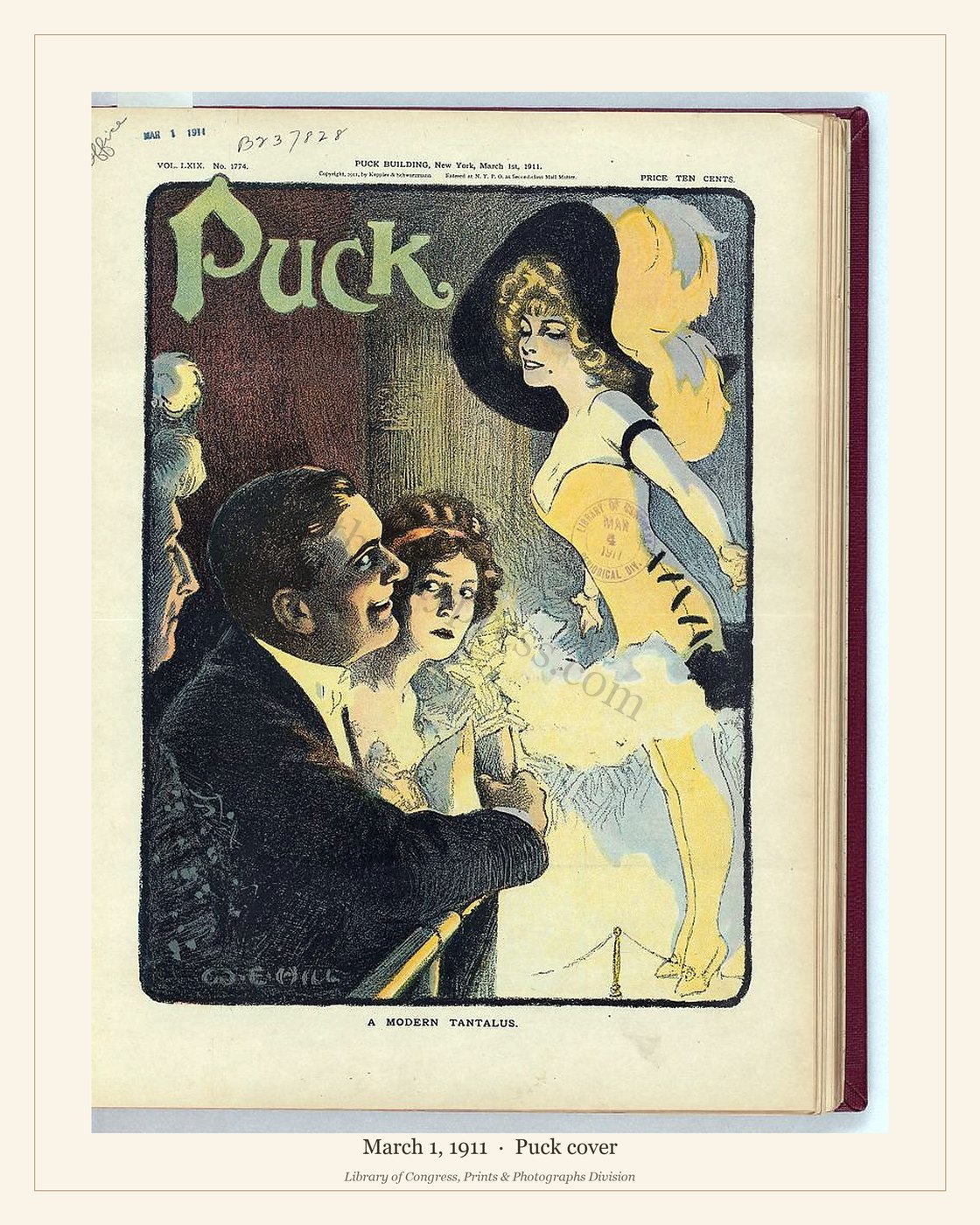 Puck cover — March 1, 1911 — watermarked preview