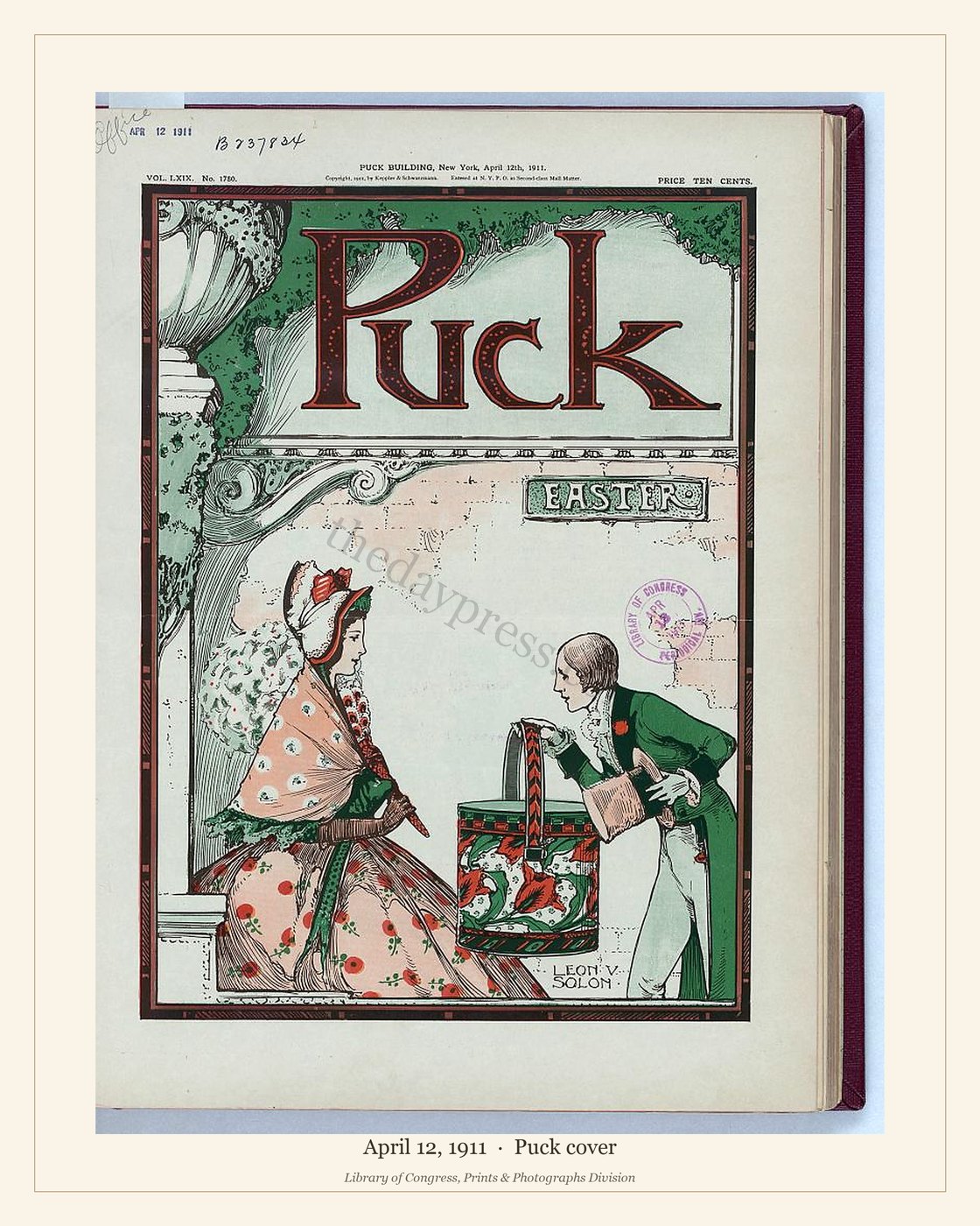 Puck cover — April 12, 1911 — watermarked preview