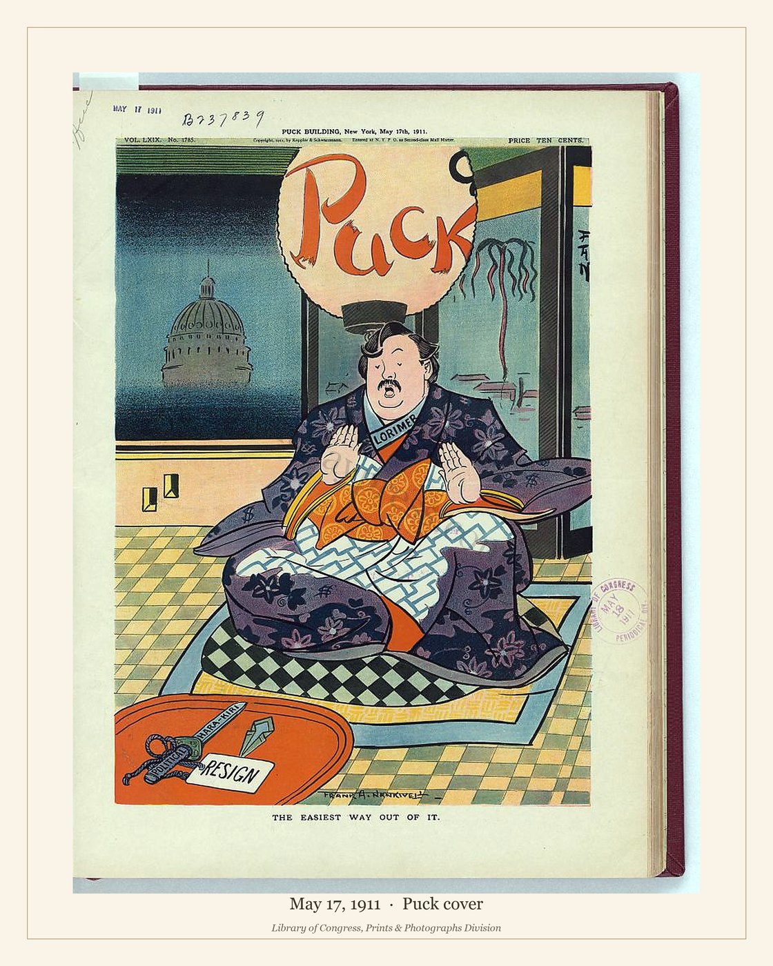 Puck cover — May 17, 1911 — watermarked preview