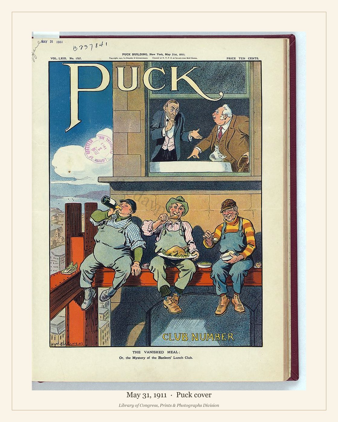 Puck cover — May 31, 1911 — watermarked preview