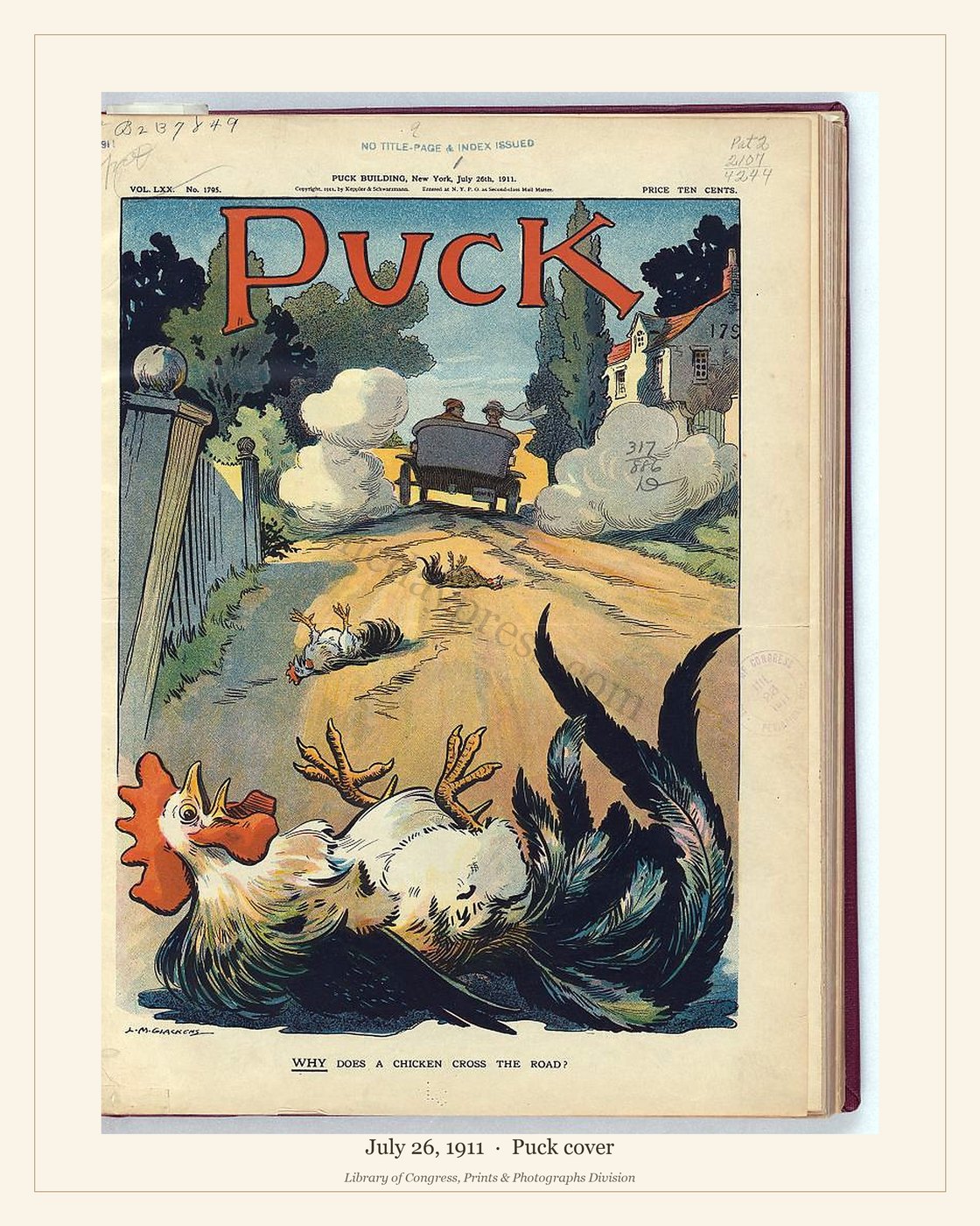 Puck cover — July 26, 1911 — watermarked preview