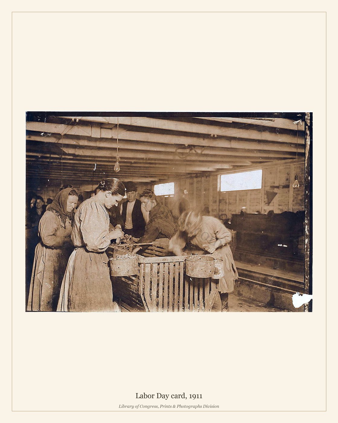 Labor Day card, 1911 — watermarked preview