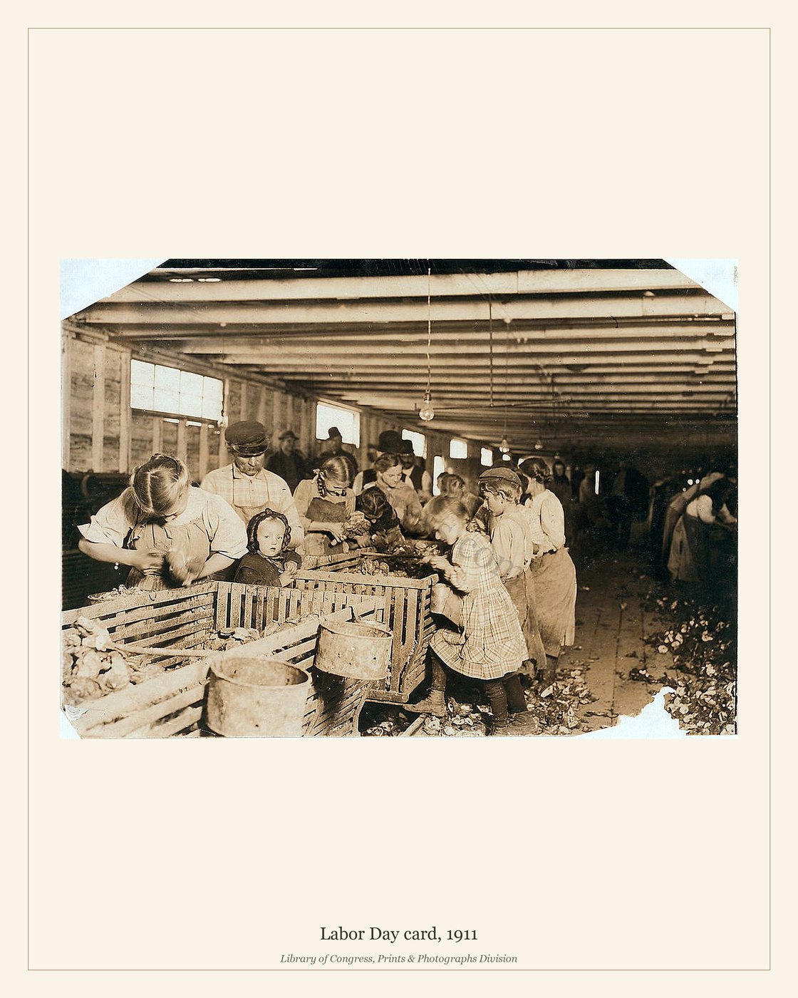 Labor Day card, 1911 — watermarked preview
