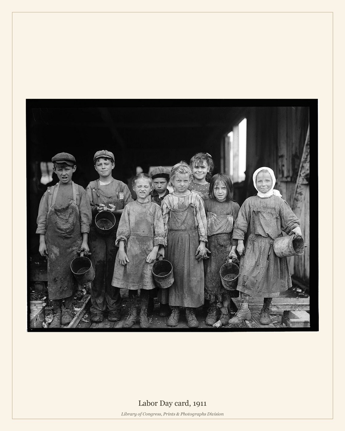 Labor Day card, 1911 — watermarked preview