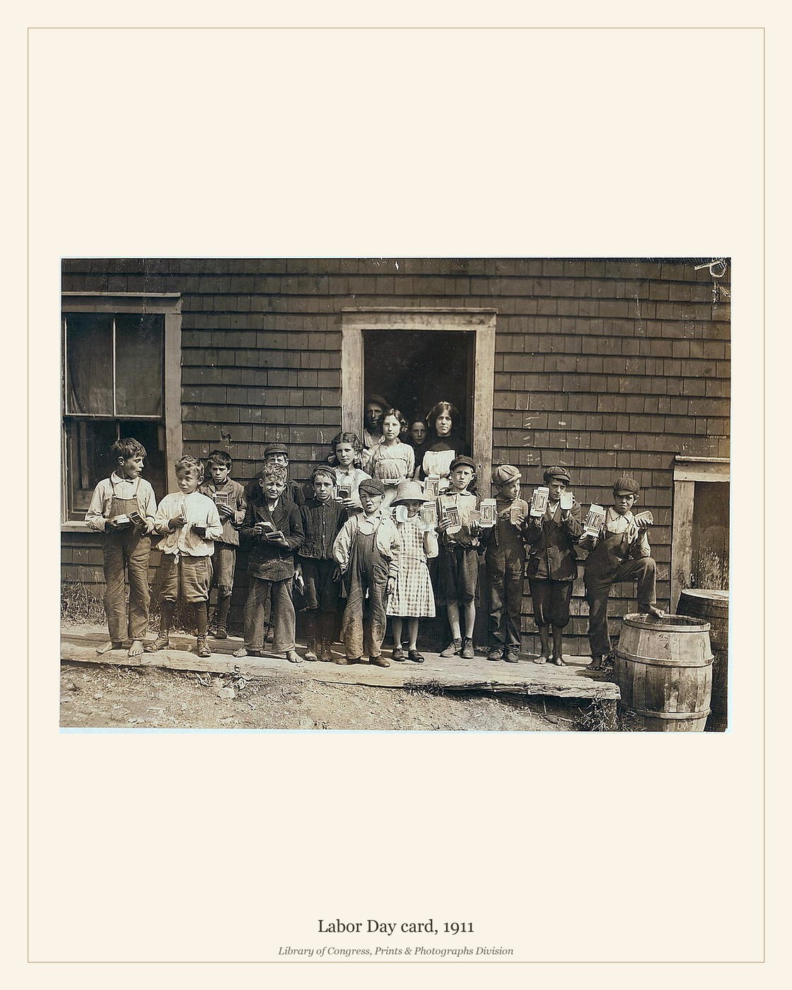 Labor Day card, 1911 — watermarked preview
