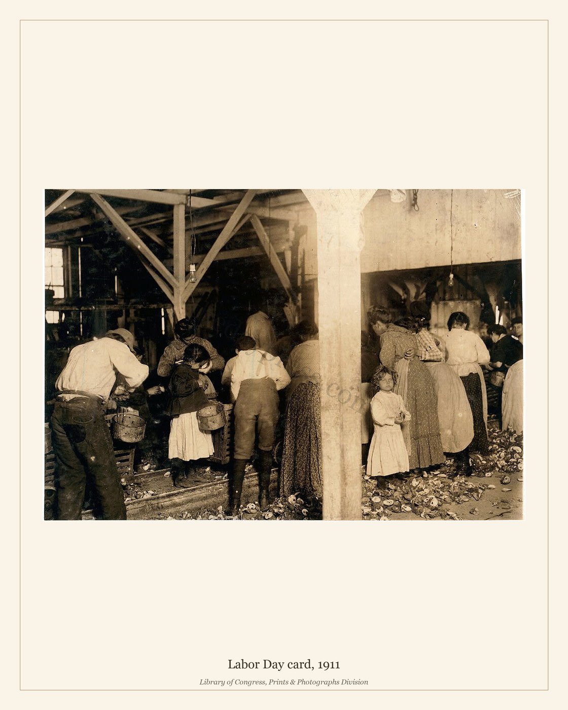 Labor Day card, 1911 — watermarked preview