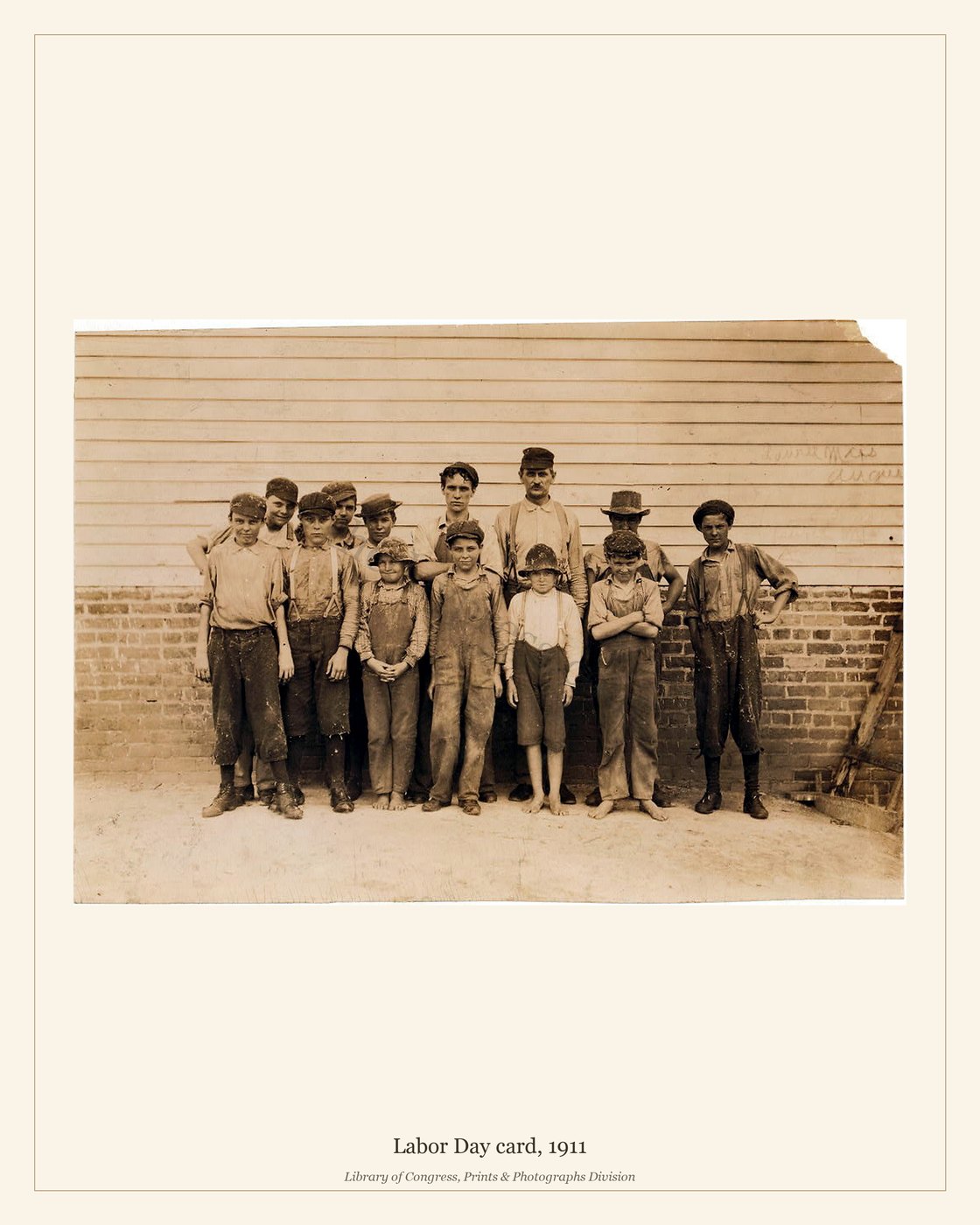 Labor Day card, 1911 — watermarked preview