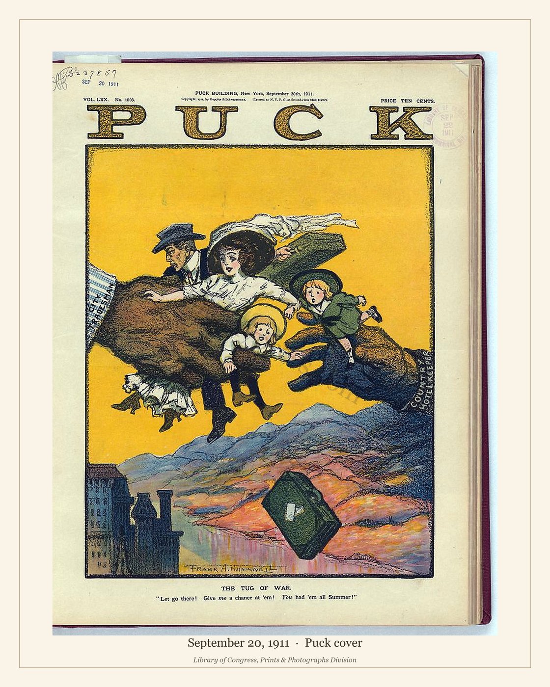 Puck cover — September 20, 1911 — watermarked preview