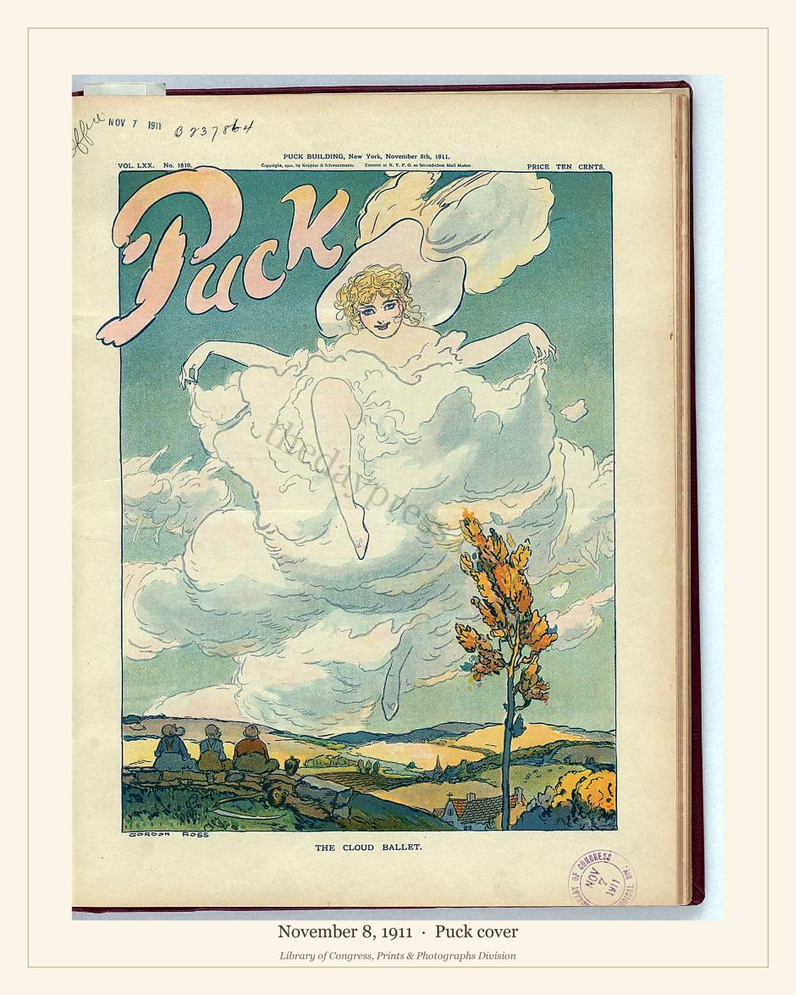 Puck cover — November 8, 1911 — watermarked preview