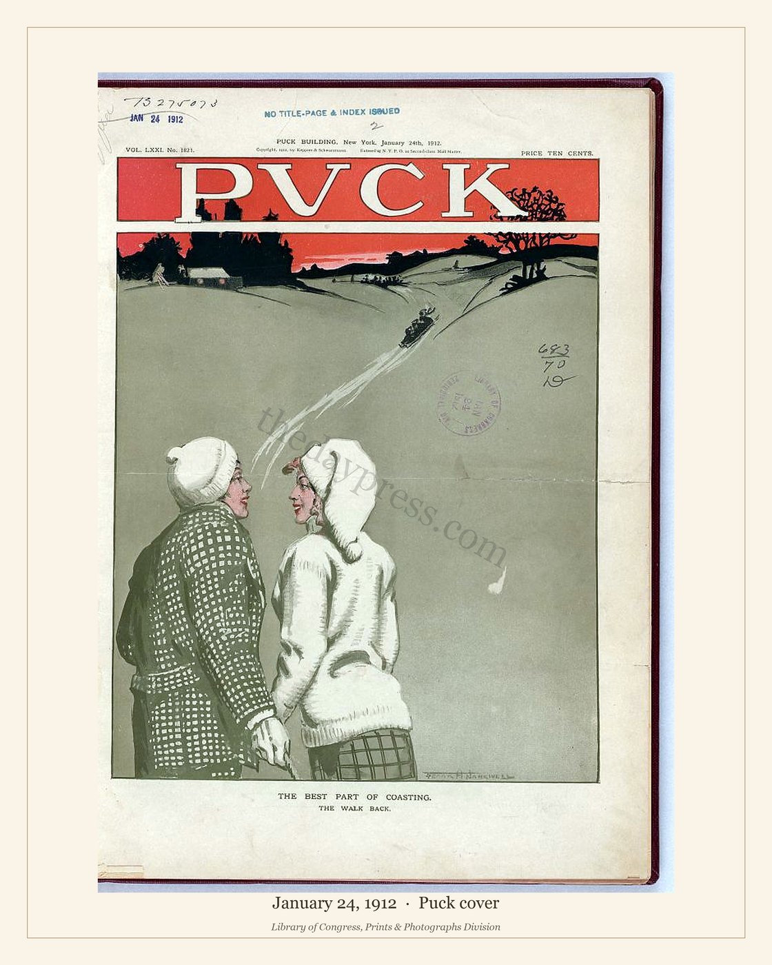 Puck cover — January 24, 1912 — watermarked preview