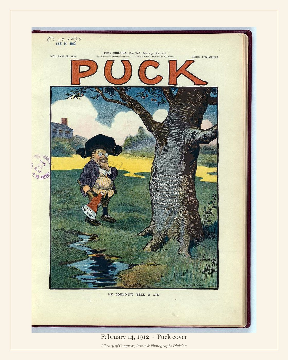 Puck cover — February 14, 1912 — watermarked preview
