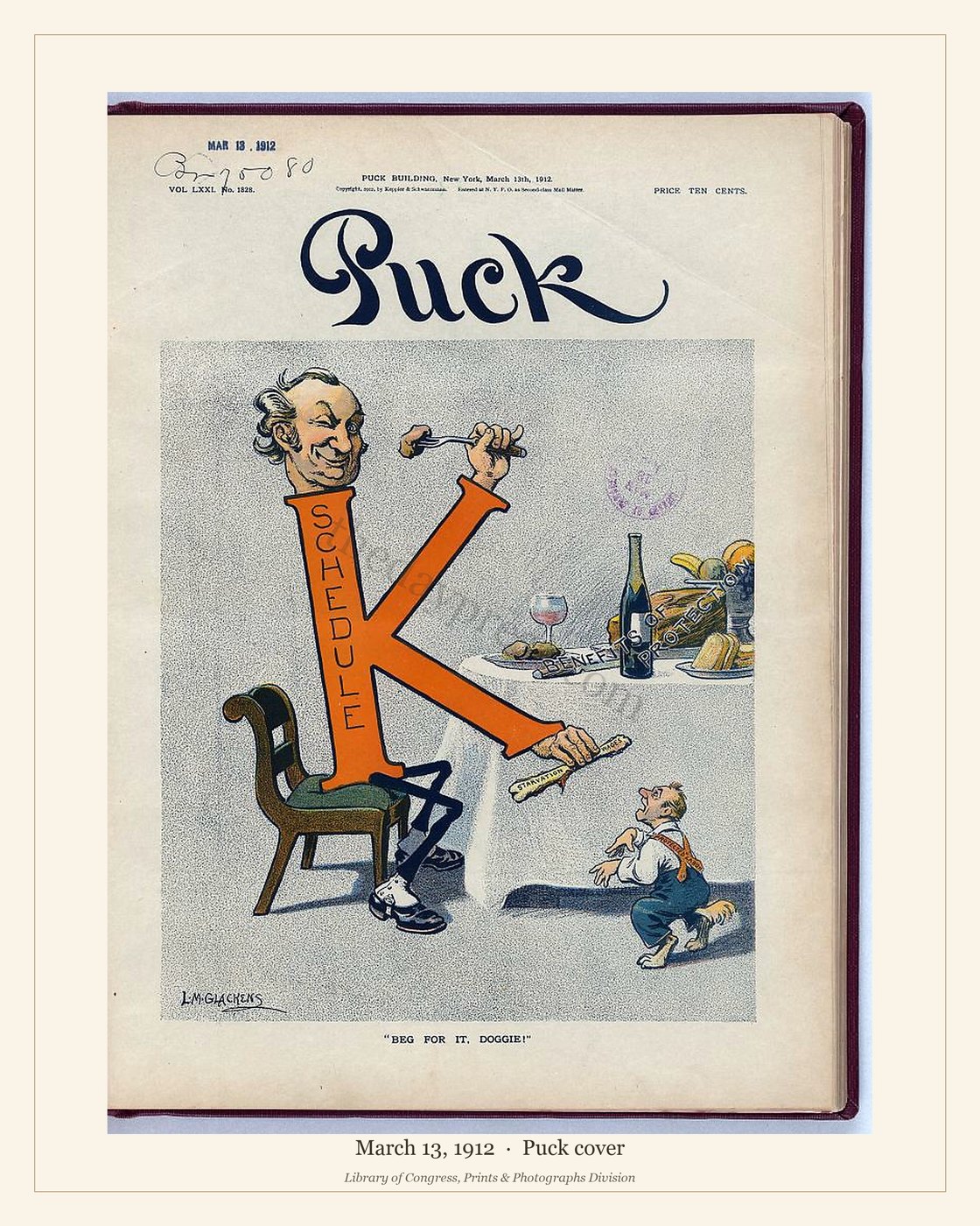 Puck cover — March 13, 1912 — watermarked preview