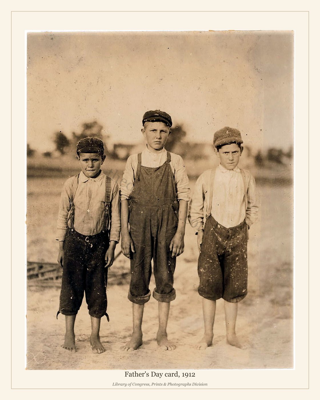 Father's Day card, 1912 — watermarked preview