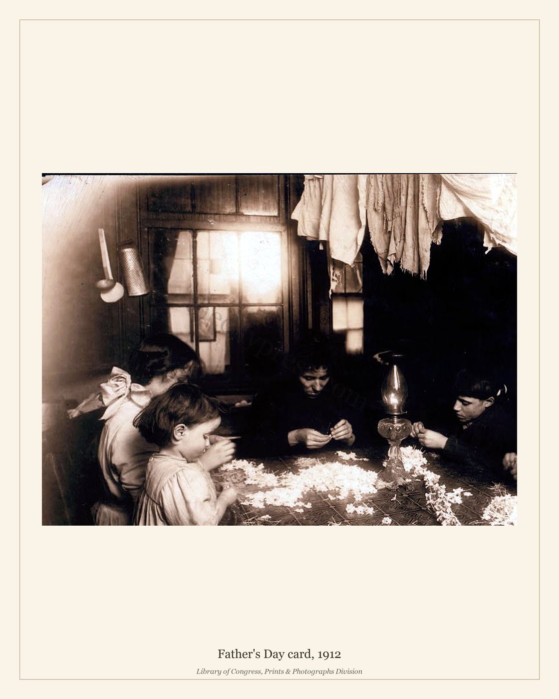 Father's Day card, 1912 — watermarked preview