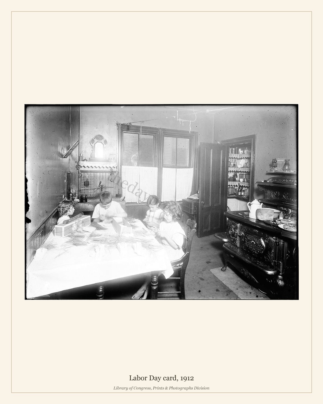 Labor Day card, 1912 — watermarked preview
