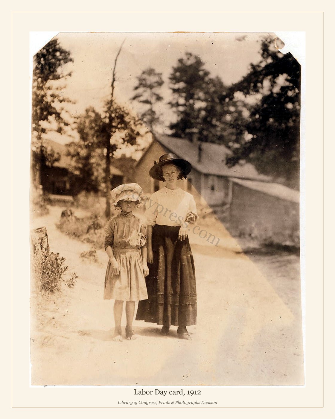 Labor Day card, 1912 — watermarked preview