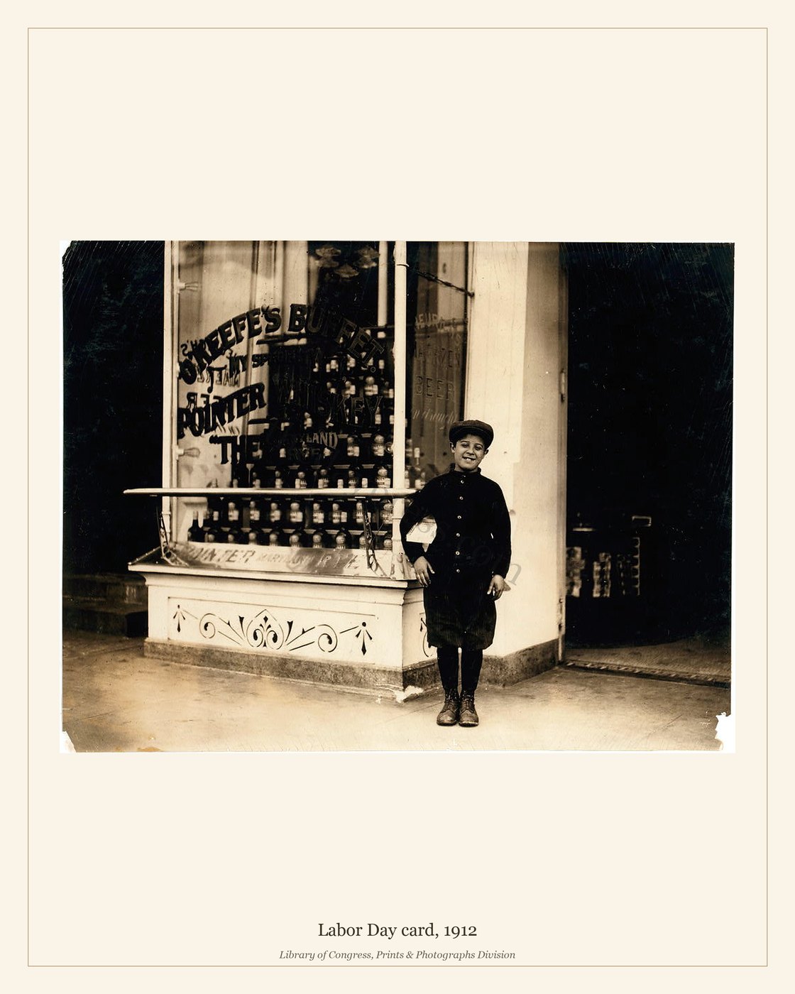 Labor Day card, 1912 — watermarked preview