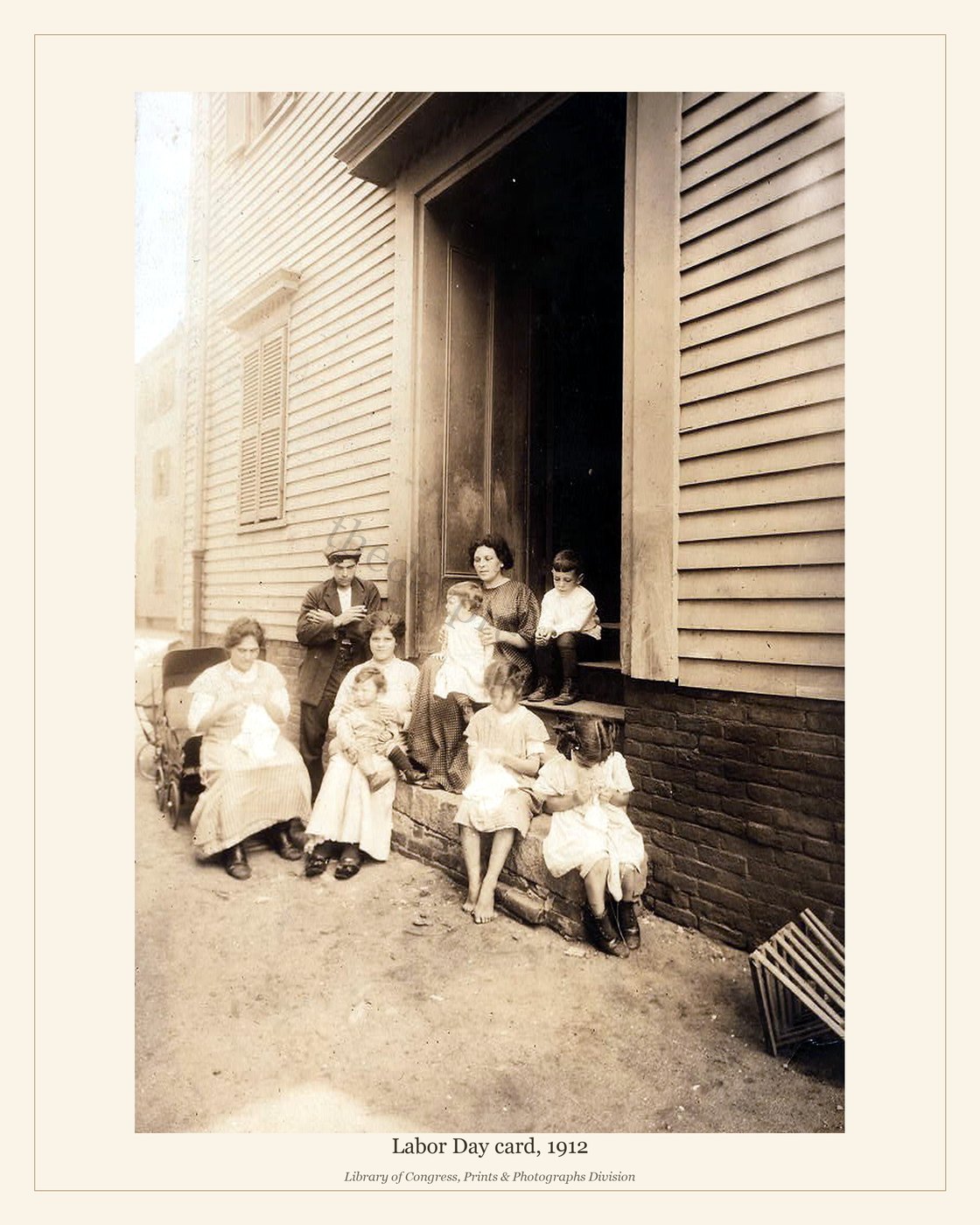 Labor Day card, 1912 — watermarked preview