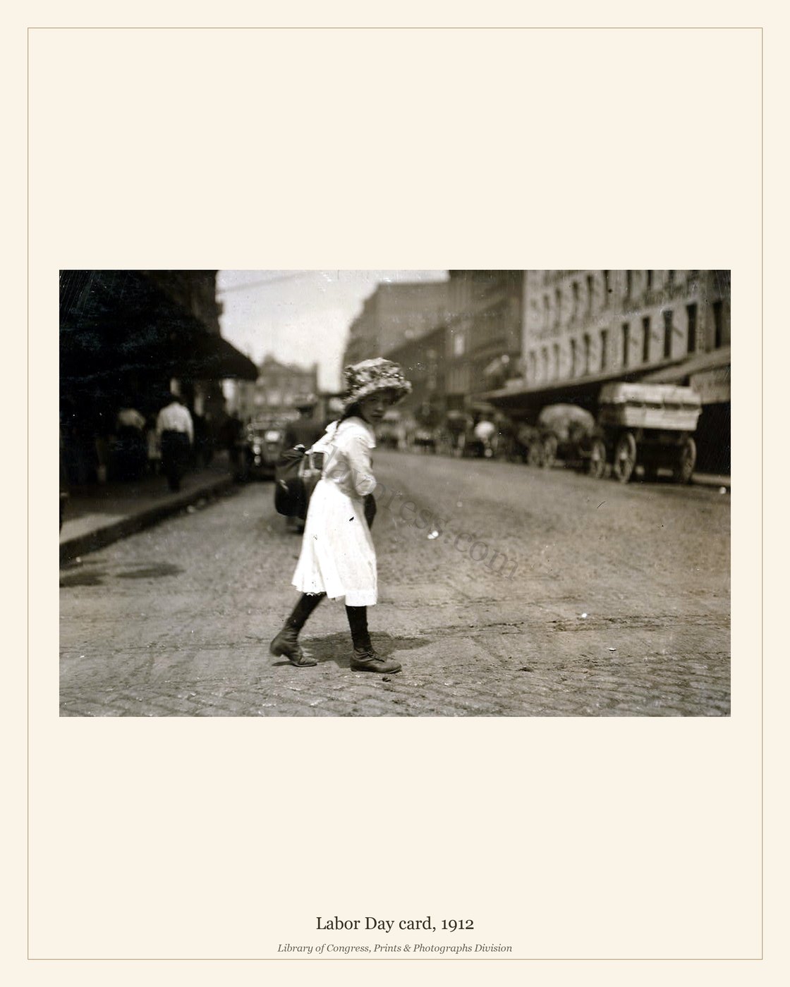 Labor Day card, 1912 — watermarked preview