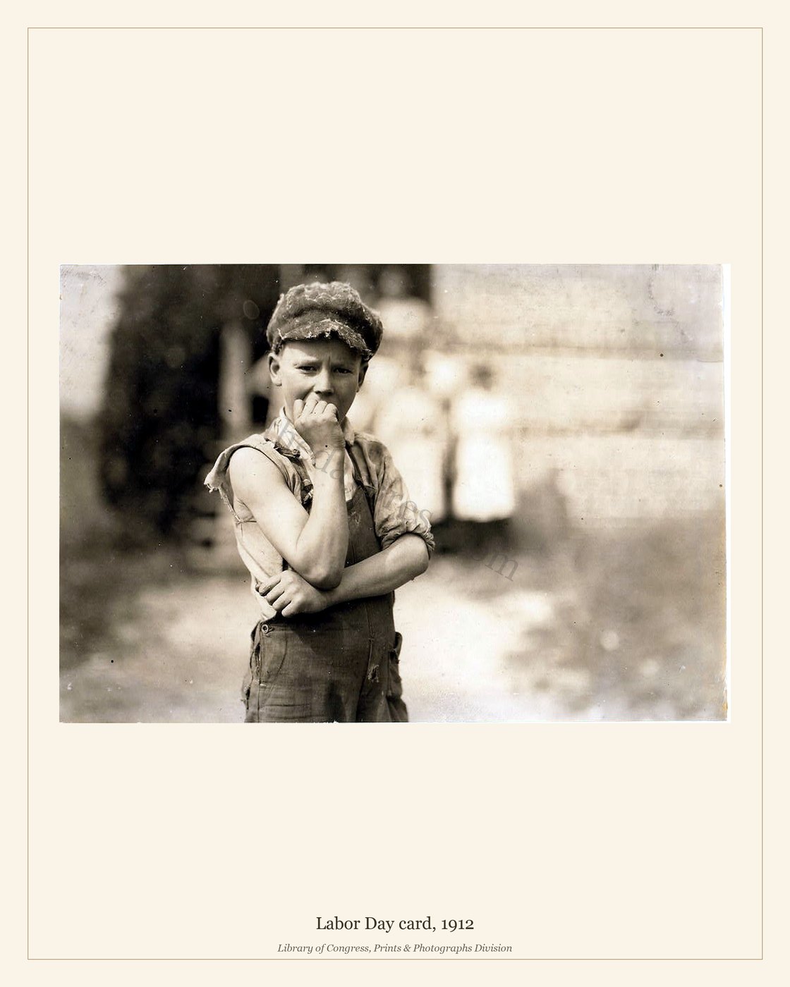 Labor Day card, 1912 — watermarked preview