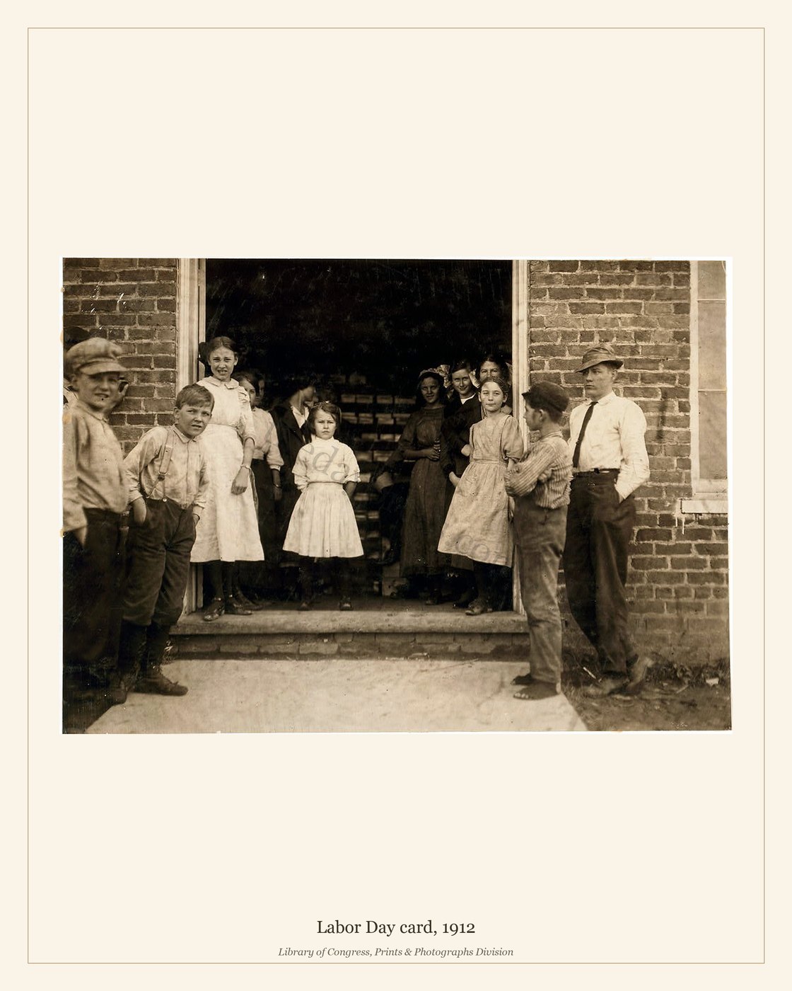 Labor Day card, 1912 — watermarked preview