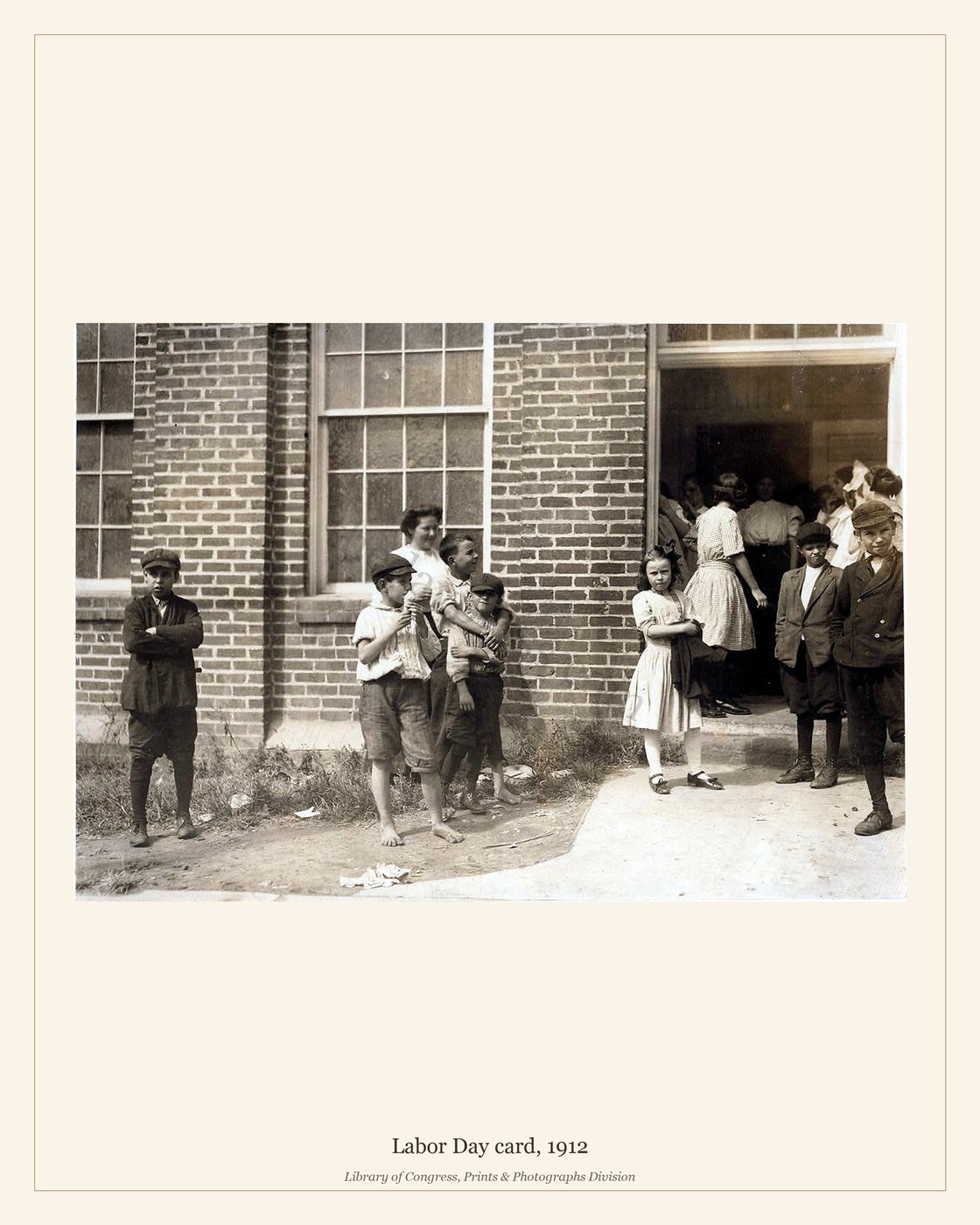 Labor Day card, 1912 — watermarked preview