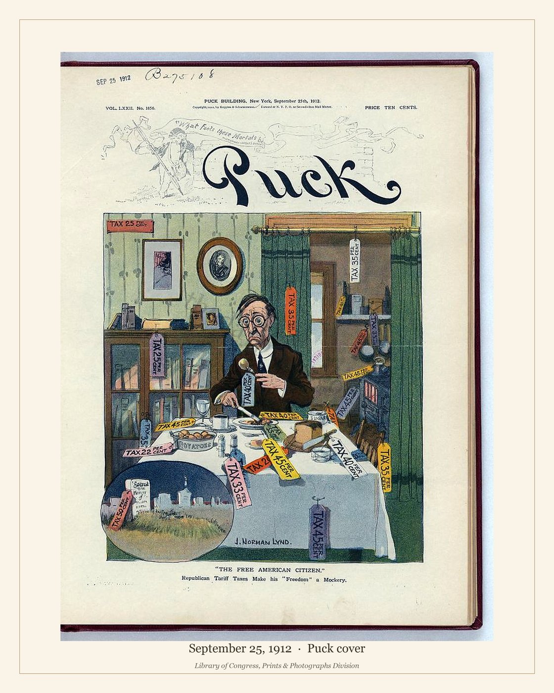 Puck cover — September 25, 1912 — watermarked preview