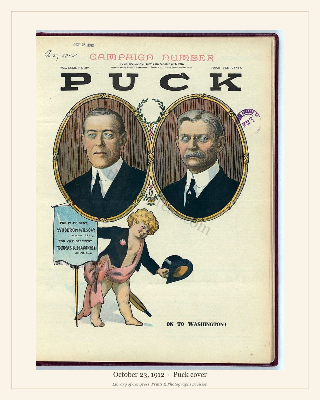 Puck cover — October 23, 1912 — watermarked preview