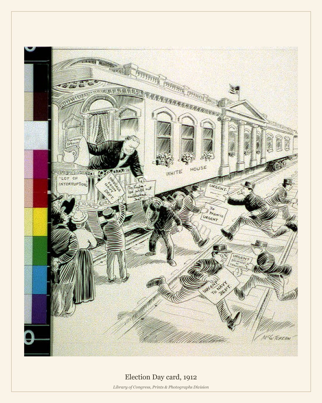Election Day card, 1912 — watermarked preview