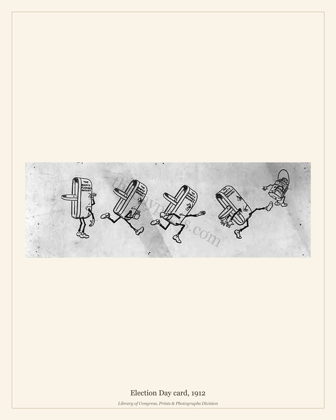 Election Day card, 1912 — watermarked preview