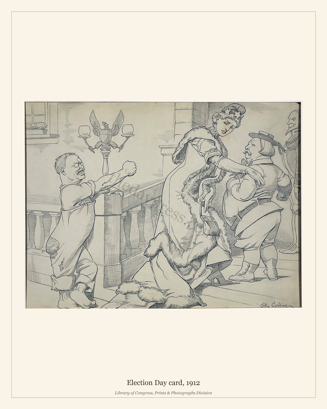 Election Day card, 1912 — watermarked preview