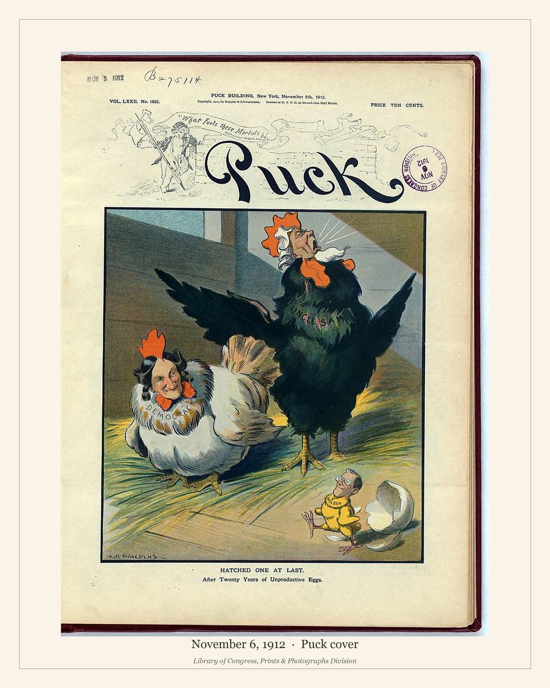 Puck cover — November 6, 1912 — watermarked preview