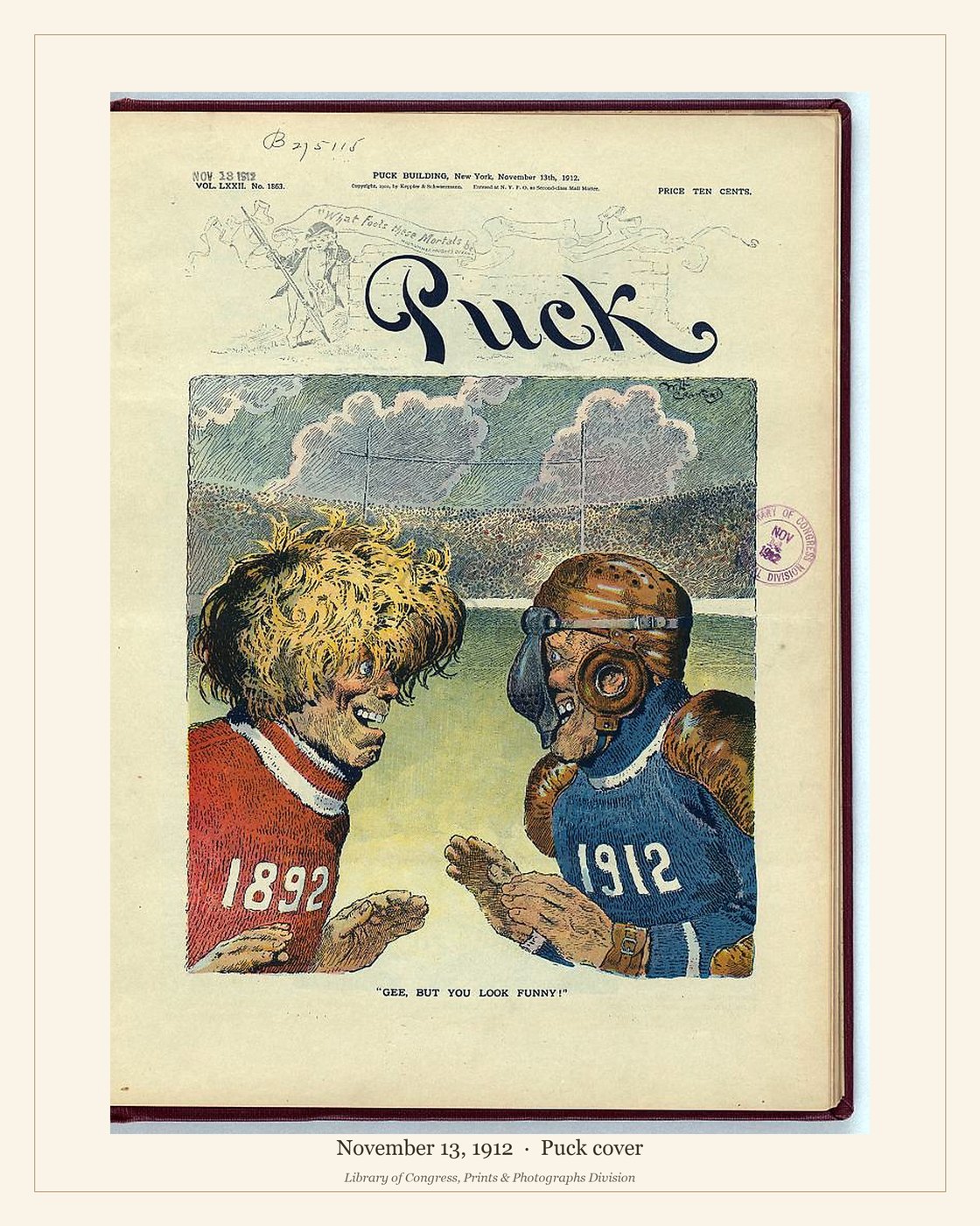 Puck cover — November 13, 1912 — watermarked preview