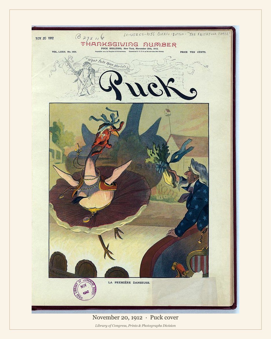 Puck cover — November 20, 1912 — watermarked preview