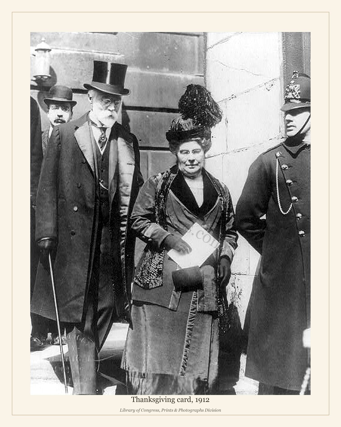 Thanksgiving card, 1912 — watermarked preview