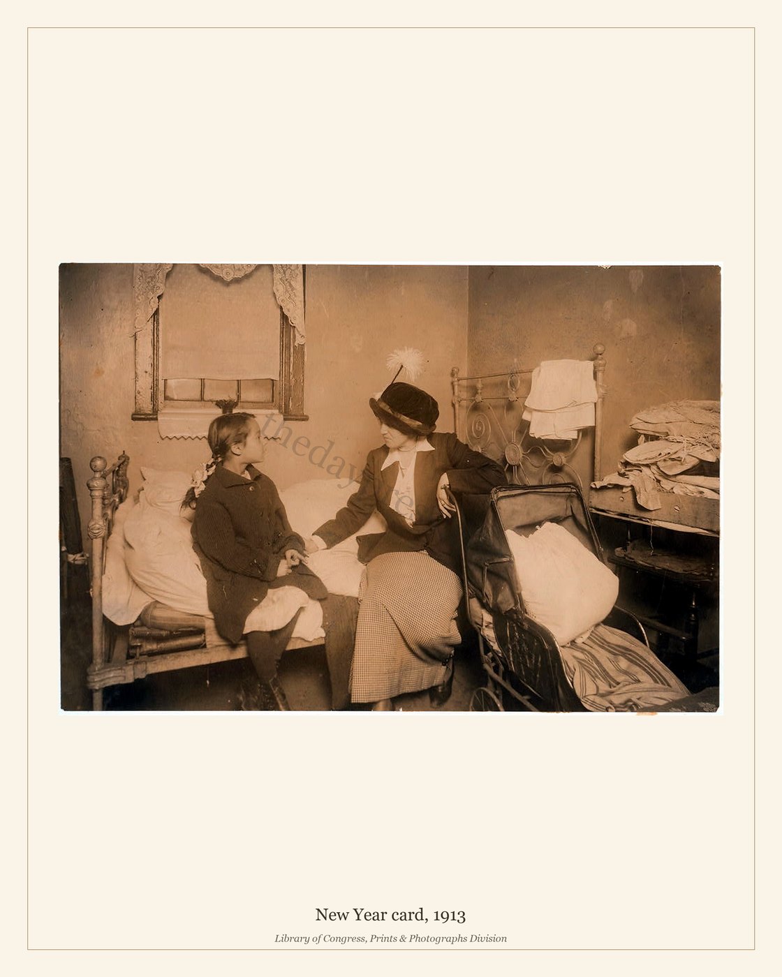 New Year card, 1913 — watermarked preview