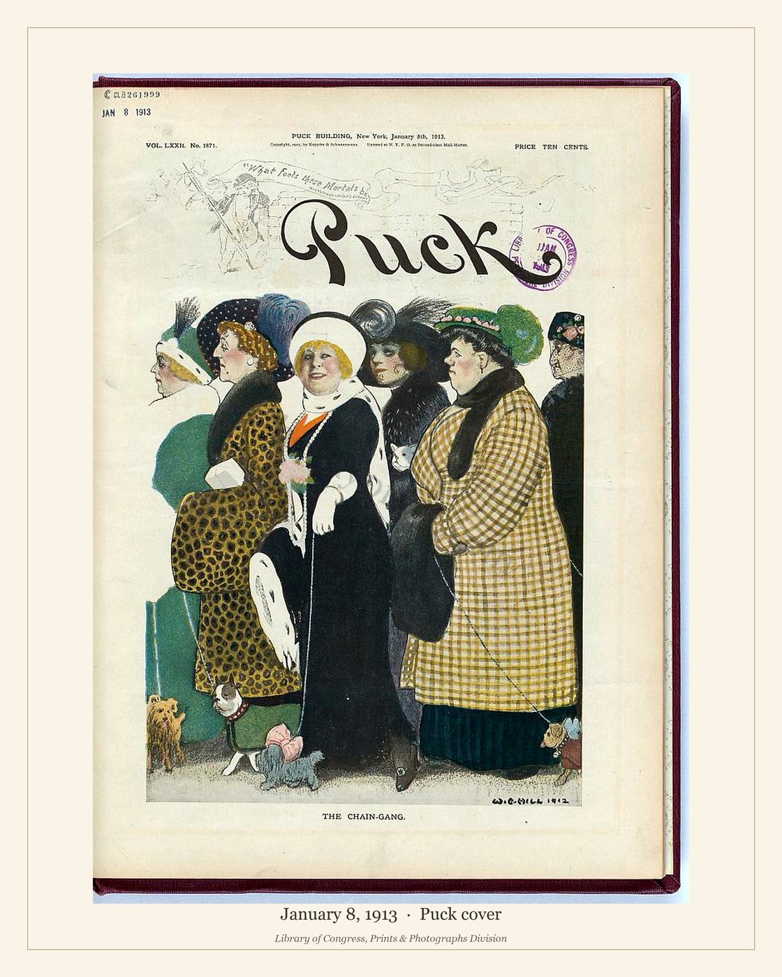 Puck cover — January 8, 1913 — watermarked preview
