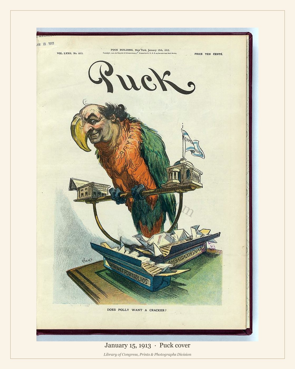Puck cover — January 15, 1913 — watermarked preview