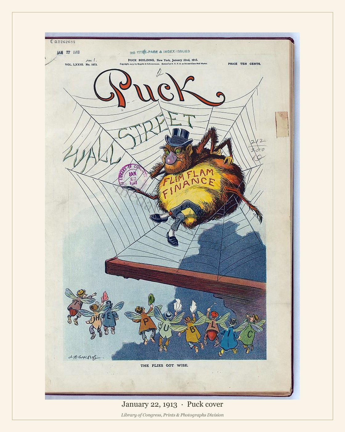 Puck cover — January 22, 1913 — watermarked preview