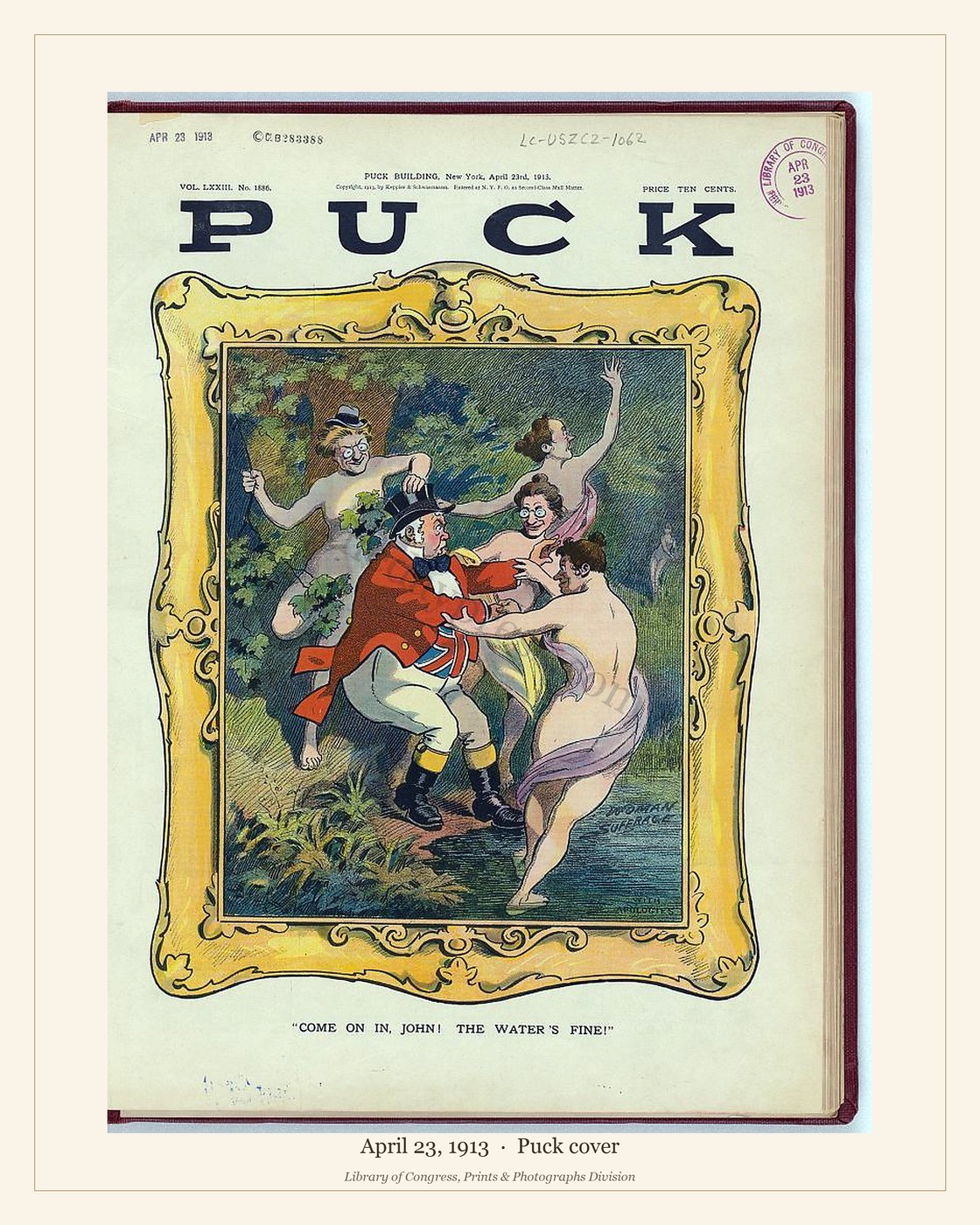 Puck cover — April 23, 1913 — watermarked preview