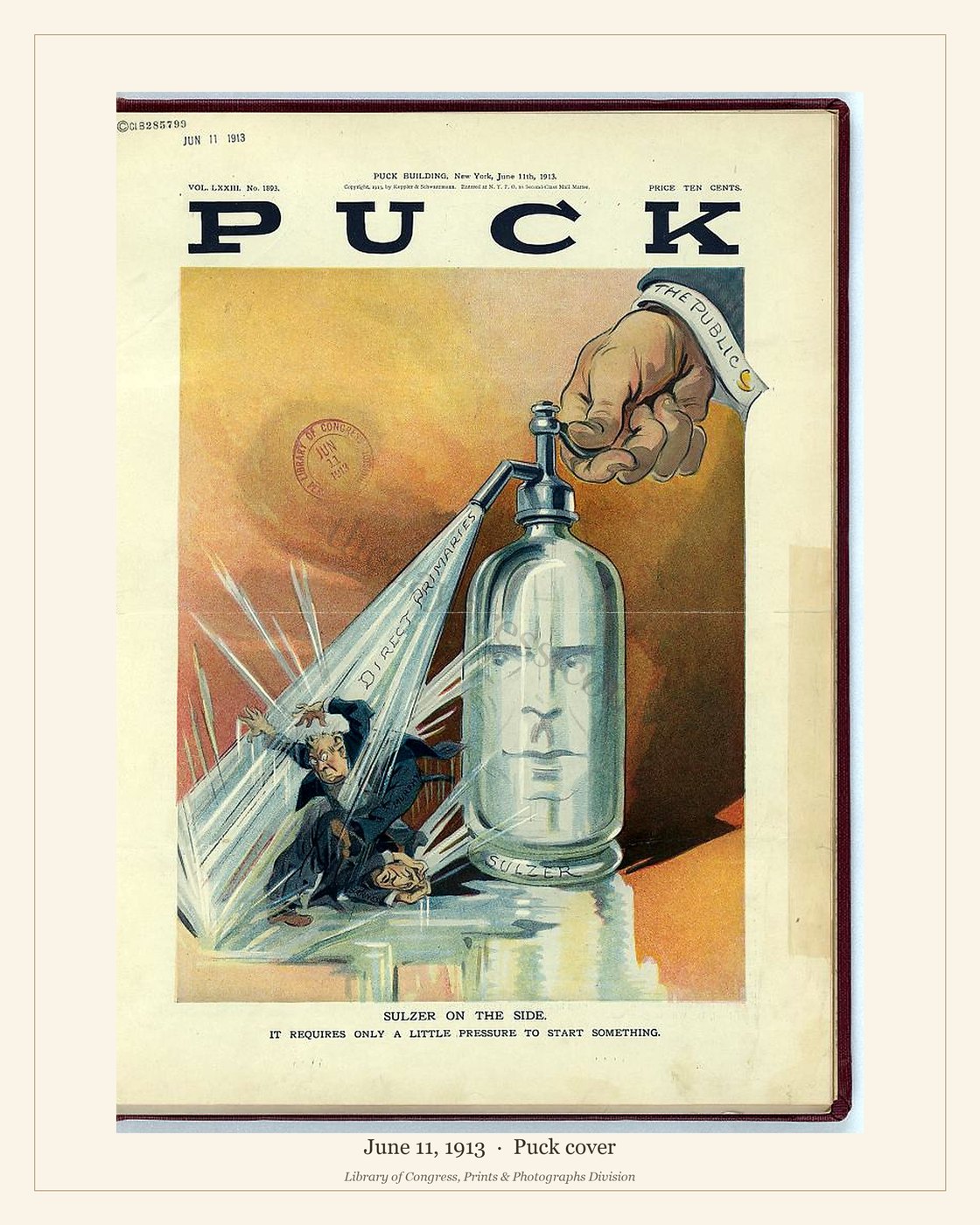 Puck cover — June 11, 1913 — watermarked preview