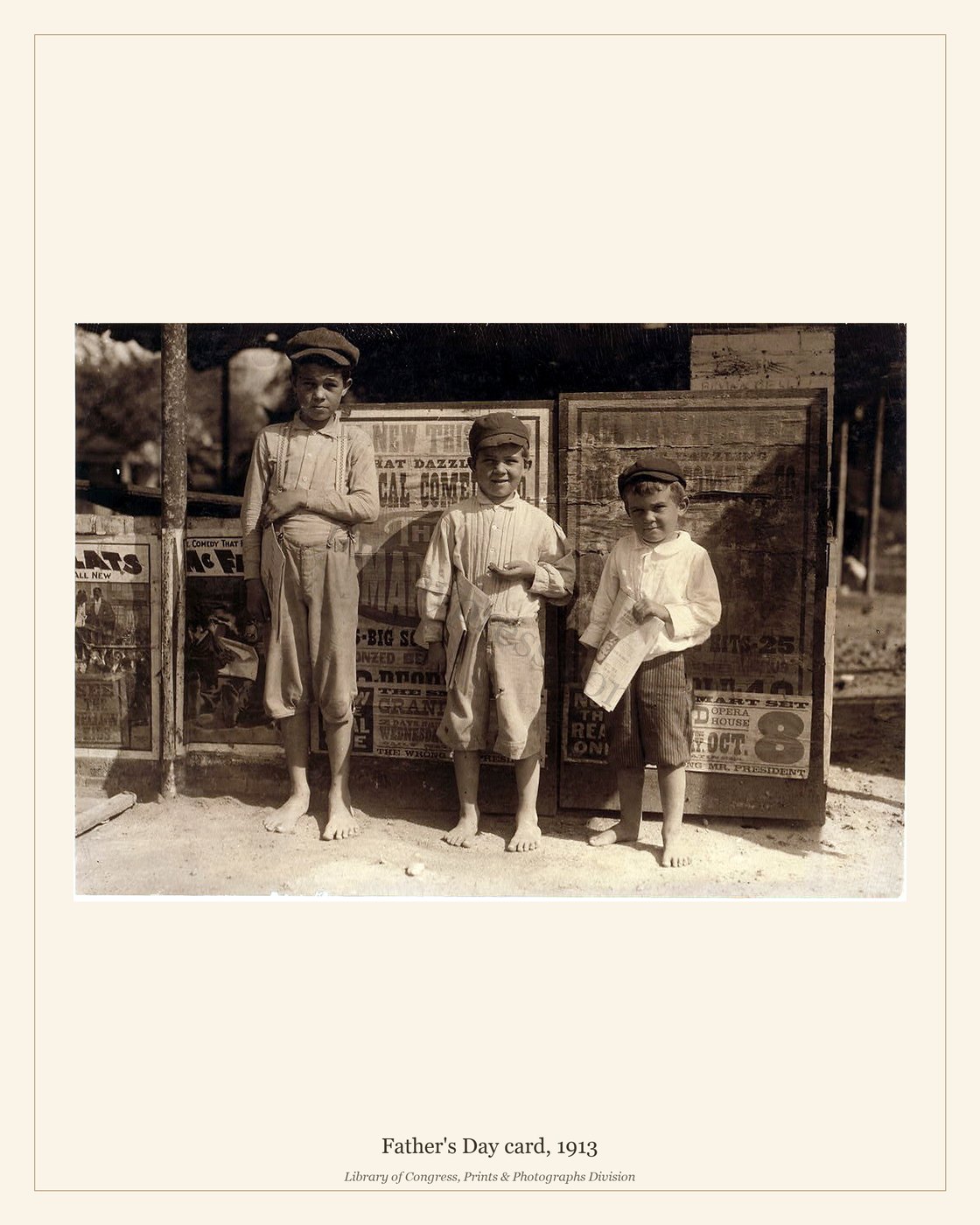 Father's Day card, 1913 — watermarked preview