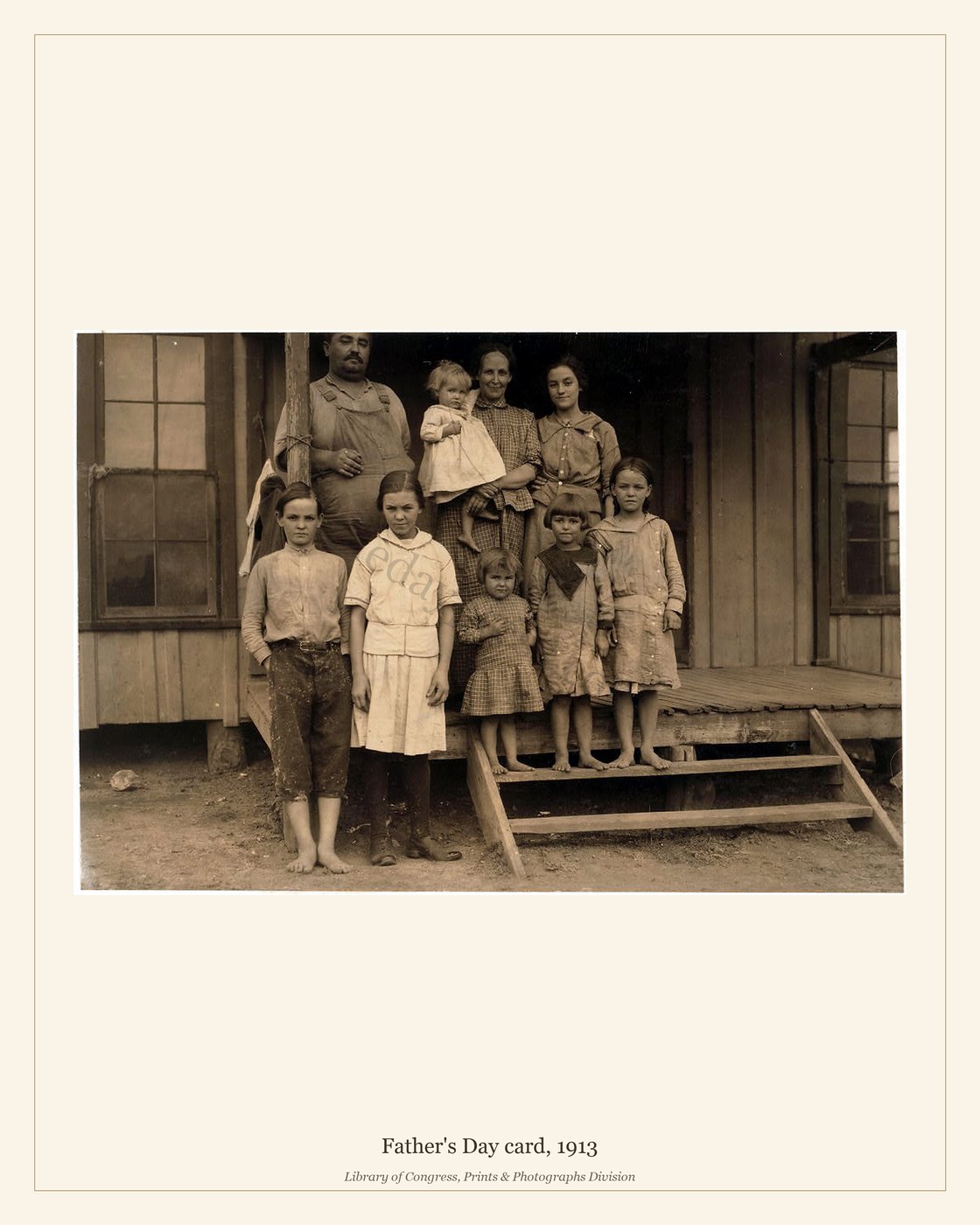 Father's Day card, 1913 — watermarked preview