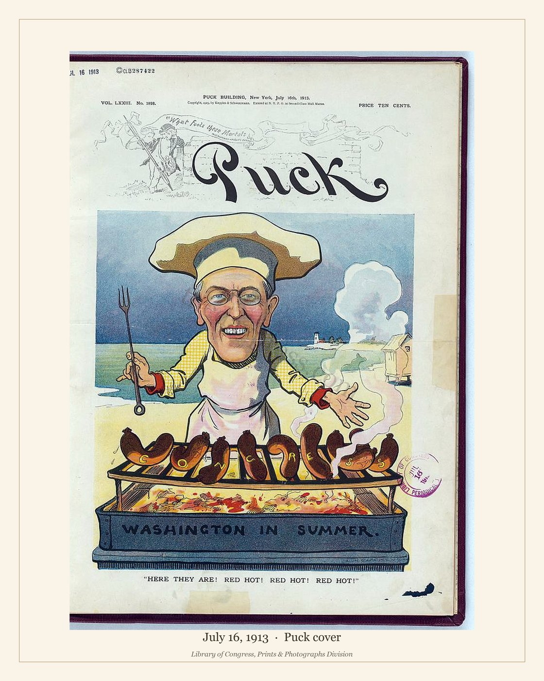 Puck cover — July 16, 1913 — watermarked preview
