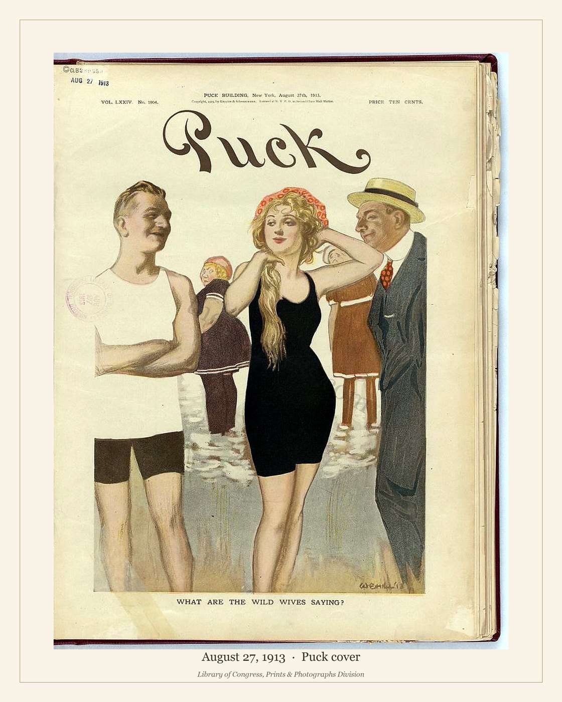 Puck cover — August 27, 1913 — watermarked preview