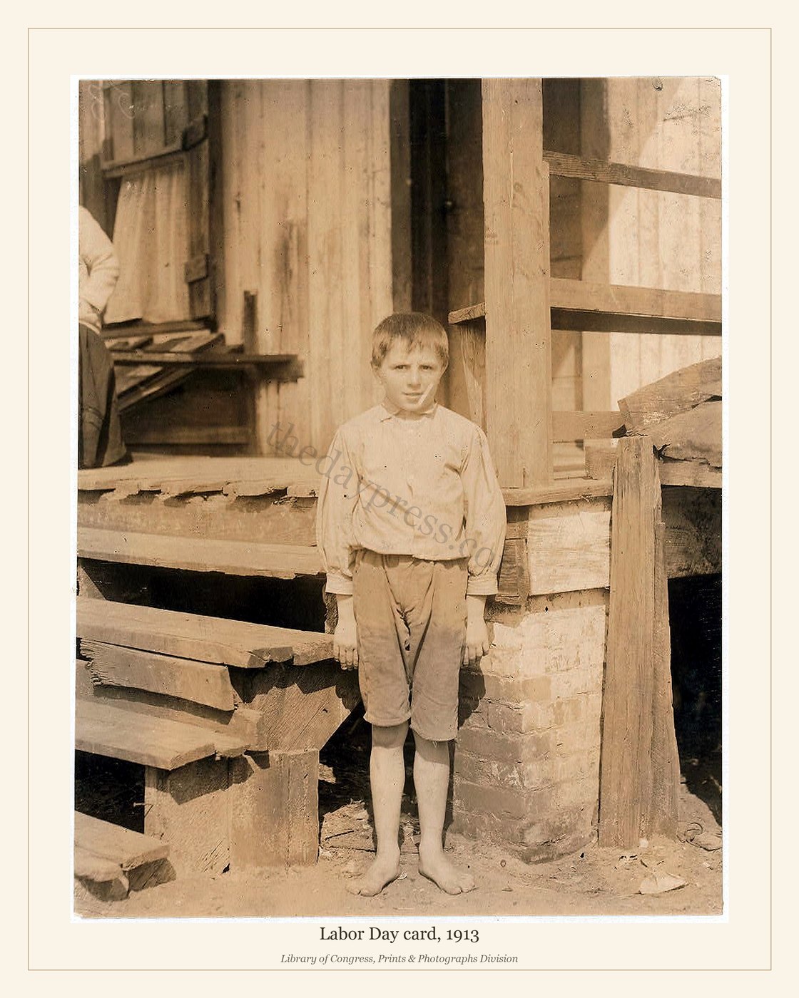 Labor Day card, 1913 — watermarked preview