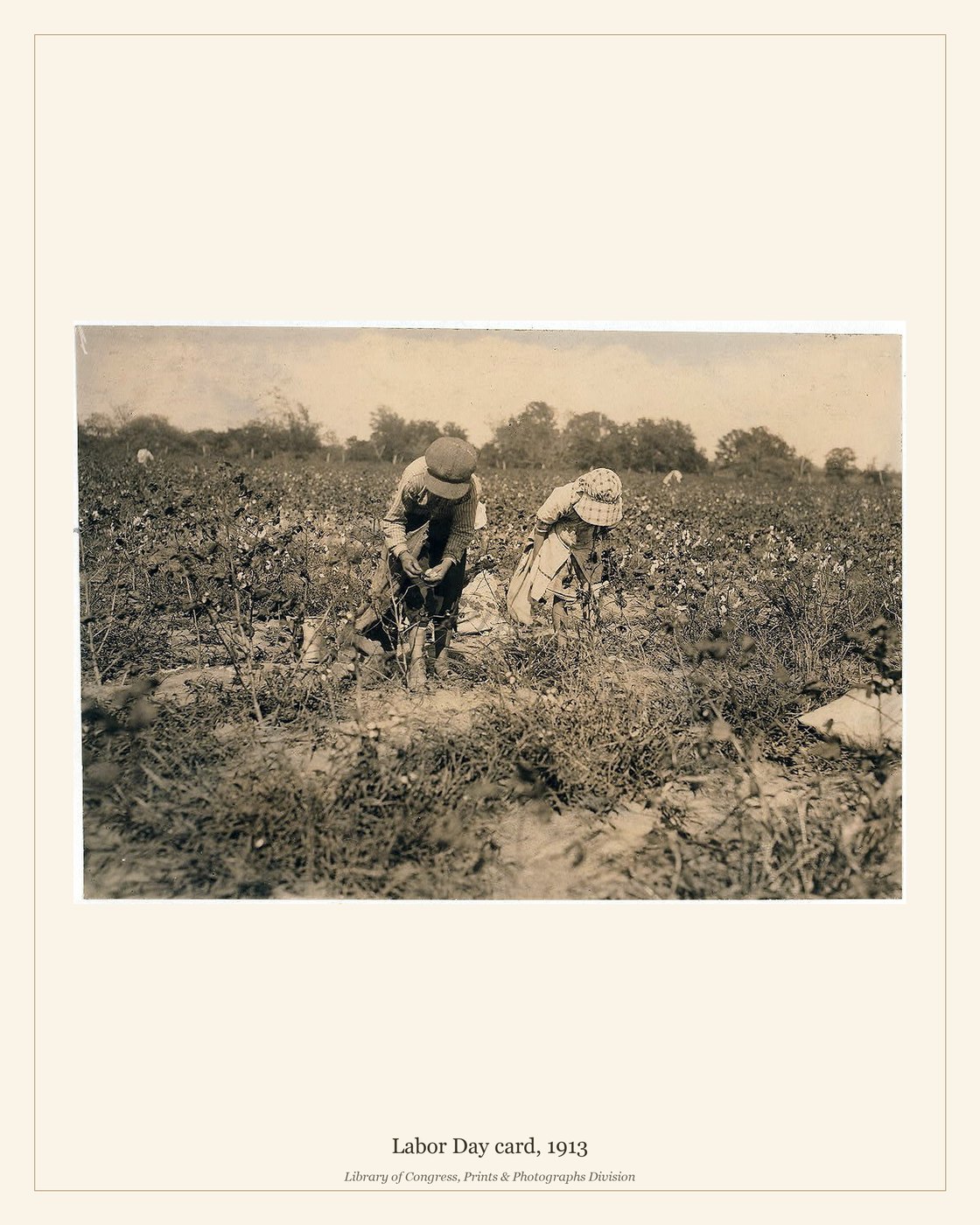 Labor Day card, 1913 — watermarked preview