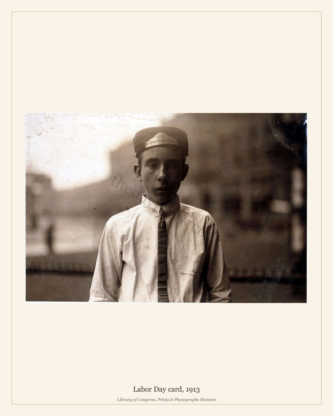 Labor Day card, 1913 — watermarked preview